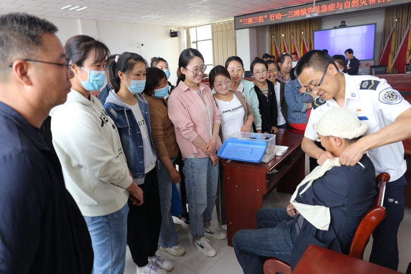 【“三抓三促”行動進行時】之二十二中心赴靖遠縣三灘鎮和石門鄉開展常見急癥和自然災害自救互救能力提升培訓