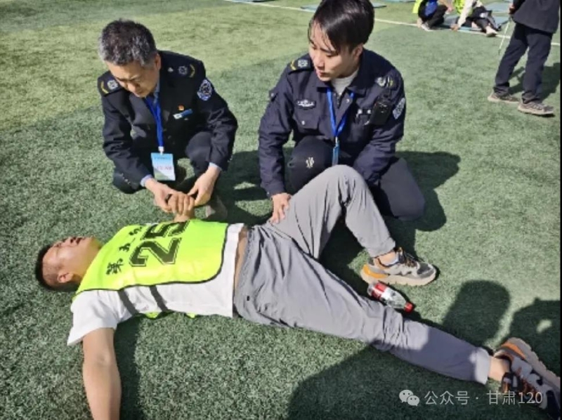 中心圓滿完成公務員省直考區體能測評醫療保障工作